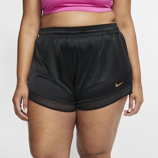 Pantaloni Scurti Nike Running (Plus Size) Dama Negrii Metal Aurii | GMHW-89576